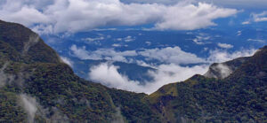 Landscape with tropical forest viewed from End of the World viewpoint